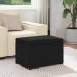 Preview: Hocker Schwarz 61 x 41 x 40 cm Stoff und Pressholz