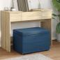 Preview: ARDEBO.de - Hocker Blau 61 x 41 x 40 cm Stoff und Pressholz