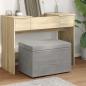 Preview: ARDEBO.de - Hocker Hellgrau 61 x 41 x 40 cm Samt und Engineering Holz