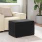 Preview: Hocker Schwarz 61 x 41 x 40 cm Samt und Engineering Holz