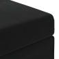 Preview: Hocker Schwarz 61 x 41 x 40 cm Samt und Engineering Holz
