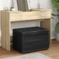 Preview: ARDEBO.de - Hocker Schwarz 61 x 41 x 40 cm Kunstleder und Engineering Holz
