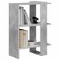 Preview: B?cherregal 2 Ebenen 52 x 25 x 71,5 cm Holzwerkstoff Betongrau
