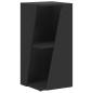 Preview: Seitenregal Schwarz 33 x 32 x 70,5 cm Holzwerkstoff