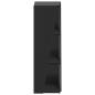 Preview: Seitenregal Schwarz 33 x 32 x 100,5 cm Holzwerkstoff