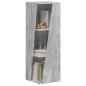Preview: Seitenregal Beton Grau 33 x 32 x 100,5 cm Holzwerkstoff