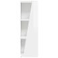 Preview: Seitenregal Hochglanz Weiß 33 x 32 x 100,5 cm Holzwerkstoff