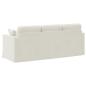 Preview: ARDEBO.de - Sofa 180cm Creme Metall