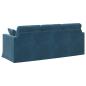 Preview: Sofa 180cm Blau Metall