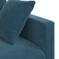 Preview: Sofa 180cm Blau Metall
