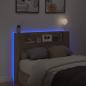 Preview: Kopfteil-Schrank mit LED Sonoma Holzwerkstoff