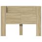 Preview: Kopfteil-Schrank mit LED Sonoma Holzwerkstoff