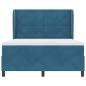 Preview: Boxspringbett mit Matratze Dunkelblau 200 x 140 cm Polyester