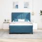 Preview: Boxspringbett mit Matratze Dunkelblau 200 x 140 cm Polyester