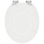 Preview: Toilettensitz 2 pcs Weiß 44 x 38 cm MDF-Platte