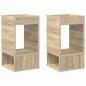 Preview: Beistelltisch 2 pcs Sonoma-Eiche 30 x 30 x 56 cm Holzwerkstoff