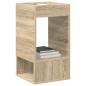 Preview: Beistelltisch 2 pcs Sonoma-Eiche 30 x 30 x 56 cm Holzwerkstoff