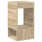 Preview: Beistelltisch 2 pcs Sonoma-Eiche 30 x 30 x 56 cm Holzwerkstoff