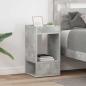 Preview: ARDEBO.de - Beistelltisch 2 pcs Beton Grau 30 x 30 x 56 cm Holzwerkstoff