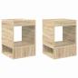 Preview: Beistelltisch 2 pcs Sonoma-Eiche 40 x 40 x 56 cm Holzwerkstoff