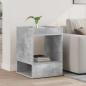Preview: ARDEBO.de - Beistelltisch Beton Grau 40 x 40 x 56 cm Holzwerkstoff