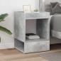Preview: Beistelltisch Beton Grau 40 x 40 x 56 cm Holzwerkstoff