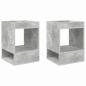 Preview: Beistelltisch 2 pcs Beton Grau 40 x 40 x 56 cm Holzwerkstoff
