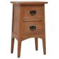 Preview: Nachttisch Massivholz Tanne 40x29x68 cm Braun
