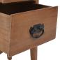 Preview: Nachttisch Massivholz Tanne 40x29x68 cm Braun