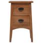 Preview: Nachttisch Massivholz Tanne 40x29x68 cm Braun