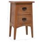 Preview: Nachttisch Massivholz Tanne 40x29x68 cm Braun