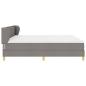 Preview: Boxspringbett mit Matratze Taupe 200 x 200 cm Stoff