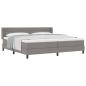 Preview: Boxspringbett mit Matratze Taupe 200 x 200 cm Polyester