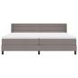 Preview: Boxspringbett mit Matratze Taupe 200 x 200 cm Polyester