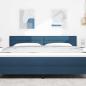 Preview: LED Kopfteil mit LED-Lichtleisten Blau 180 cm Polyester