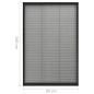 Preview: Insektenschutz-Plissee für Fenster Aluminium Anthrazit 80x160cm