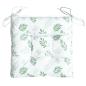 Preview: Stuhlkissen 6 Stk. Blattmuster 40x40x7 cm Stoff