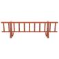 Preview: Dachschneeschild Rot 800 x 29,5 x 34,5 cm Stahl