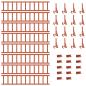 Preview: Schneefanggitter Rot 800 x 29,5 x 34,5 cm Stahl