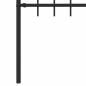 Preview: Spießzaun ASTEN 200 x 110 cm Pulverbeschichteter Stahl Schwarz