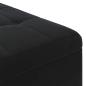 Preview: Knopf Hocker mit Kissen Schwarz 80 x 80 x 45 cm Samt