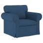 Preview: ARDEBO.de - Sofa 2 pcs Blau Gesamtabmessungen: 245 x 82 x 80 cm (B x T x H)