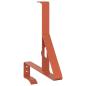 Preview: Schneewächter Unterstützung 2 pcs Rot 29,5 x 3 x 34,5 cm Stahl
