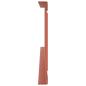 Preview: Dachschneeschild Rot 1200 x 2,5 x 20 cm Stahl