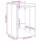 Preview: Waschmaschinen-Schrank Beton 67,5 x 62 x 97 cm Holzwerkstoff