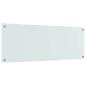 Preview: Küchenrückwand 2 pcs Weiß 110 x 40 cm Gehärtetes Glas