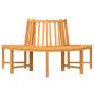 Preview: Baumbank Halbrund Ø160 cm Massivholz Teak