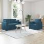 Preview: ARDEBO.de - Sofa 2 pcs Blau Gesamtabmessungen: 138 x 78 x 80 cm (B x T x H)