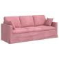 Preview: Sofa 2 pcs Rosa Gesamtabmessungen: 198 x 78 x 80 cm (B x T x H)