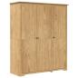 Preview: Kleiderschrank mit Speicher BODO Honigbraun 146 x 53,5 x 173 cm